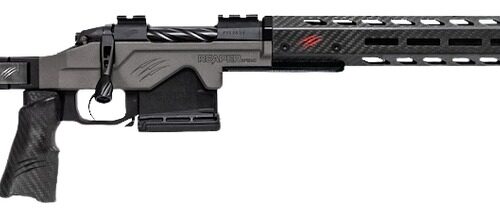 Fierce Firearms REPHT22CM20TU Reaper H-Tac 2.0 22 Creedmoor 3+1 20" Carbon Fiber Match Grade Threaded Barrel, Tungsten Cerakote Receiver w/Picatinny Rail, M-LOK/ARCA Rail Handguard, Carbon Matrix Push