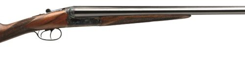Dickinson LLC Estate Break Open 2.75" 2rd 26" Side By Side Barrel, True Bone-Charcoal Case Hardening Receiver, English Style Turkish Walnut Stock