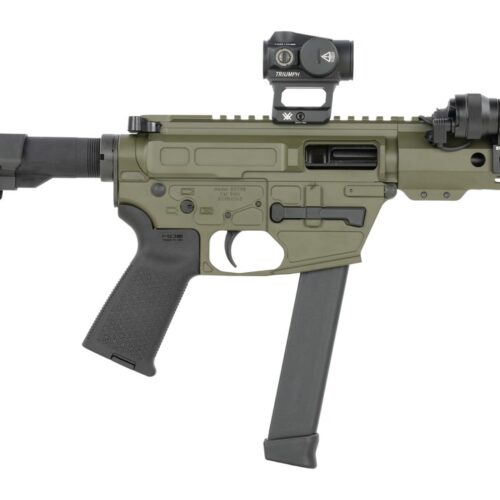 Shark Coast Tactical SCC8165CAODG-S Creepy Andrew  9mm Luger 30+1 Polymer SB Tactical SBA3 Brace