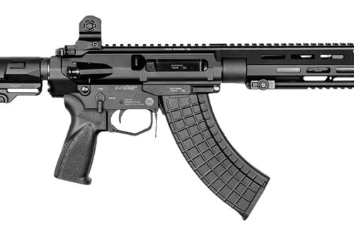 Grand Power 8588005948937 ARAQ-S 7.62x39mm 20+1 11" Black, Receiver w/Picatinny Rail, M-LOK Handguard, Black Polymer Collapsible Stock, Black Polymer Grip, Right Hand
