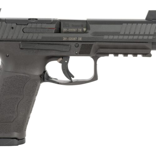 HK 81001232 VP9 A1 Tactical Full Size 9mm Luger 20+1 17+1 5.12" Black Threaded Barrel, Black Steel Optic Ready Slide, Black Polymer Frame w/Picatinny Rail, Interchangeable Backstrap Grip