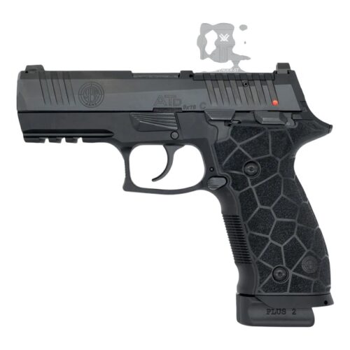 Langdon Tactical Tech ATDCCTJ Steyr ATD Comp Compact 9mm Luger 20+1 4" Black Barrel, Black Nitride Steel Optic Ready Slide, Black Anodized Aluminum Frame w/Picatinny Rail, Textured Grip, Ambidextrous