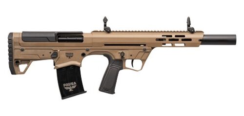 Panzer Arms PABP12BPSFDE BP12 Gen3 12 Gauge Semi-Auto 3" 5+1 18.50" Black Barrel, Flat Dark Earth Aluminum/Polymer Receiver w/Picatinny Rail, M-LOK Handguard, Flat Dark Earth Adj Cheekrest Polymer Sto