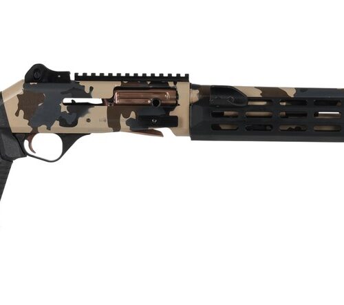 Panzer Arms PAM4CSSFCTMFSS M4 Speed Pro 12 Gauge Semi-Auto 3" 5+1 18.50" FDE Scorpion Camo w/Titanium Accents Ported Barrel & Aluminum Receiver w/Picatinny Rail, M-LOK Handguard, FDE Scorpion Camo Ske