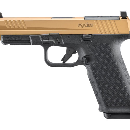 RUGER RXM 9MM 4.5IN BARREL 17RD COPPER PVD OR MAGPUL GRIP TRITIUM FRONT SIGHT TWO 17 GL9 PMAGS 19550